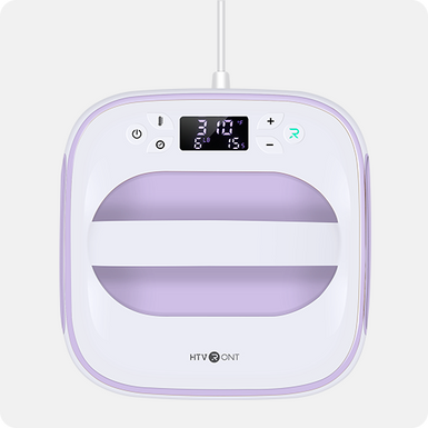 HTVRONT 10" x 10" (25 x 25 cm) Heat Press Machine (230V) - Standard Kit - Purple