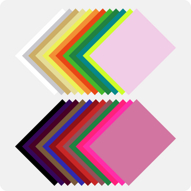 Heat Transfer Vinyl Bundle - 12" x 10" 36 Pack(26 Colors)