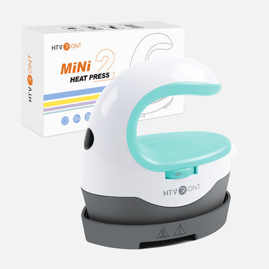 HTVRONT Mini2 Portable Iron Heat Press Machine - for T Shirts, Hats