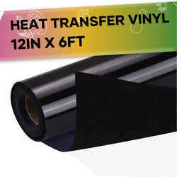 Flock HTV Heat Transfer Vinyl-12" x 6FT(2 colors)