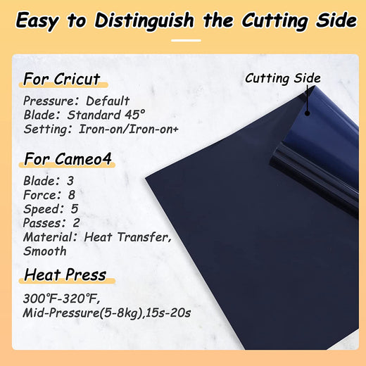 Flock HTV Heat Transfer Vinyl-12" x 6FT(2 colors)