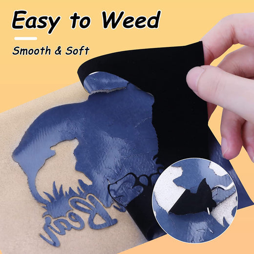 Flock HTV Heat Transfer Vinyl-12" x 6FT(2 colors)