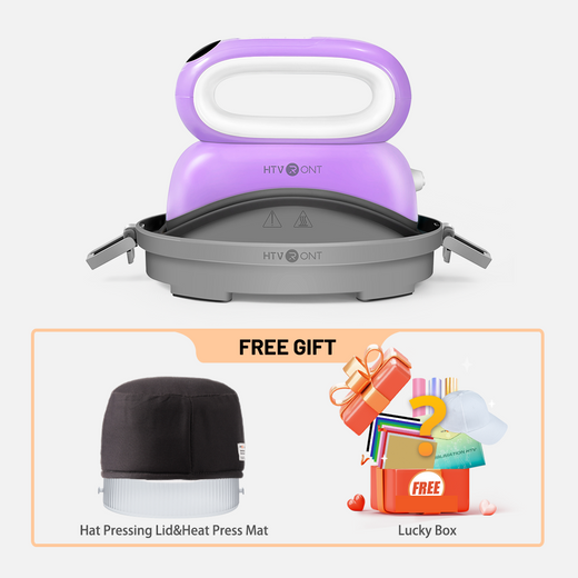 【Special Deals】HTVRONT Hat Heat Press Machine With Lucky box For Free,for trucker hat&cap