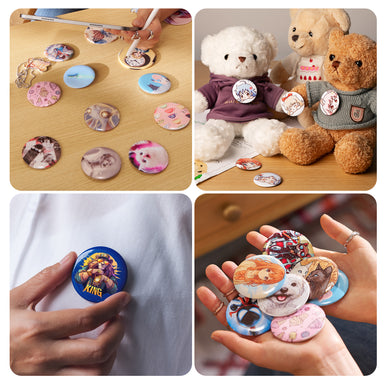 58mm Sublimation Badge For H17 Phone Case Heat Press - 3 Pcs