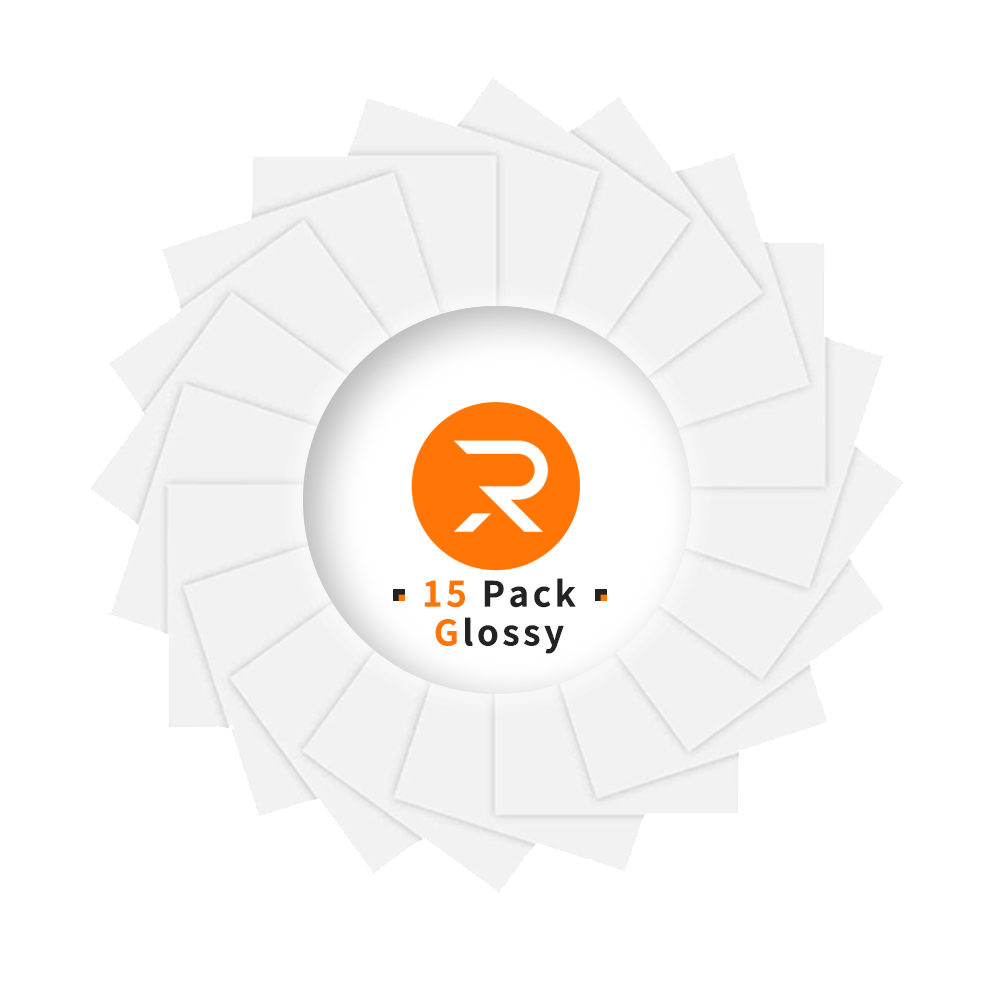 Printable Vinyl Sticker Paper/Gloosy Vinyl 15 Sheets HTVRONT AU Store