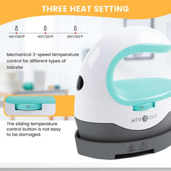 HTVRONT Mini2 Portable Iron Heat Press Machine - for T Shirts, Hats