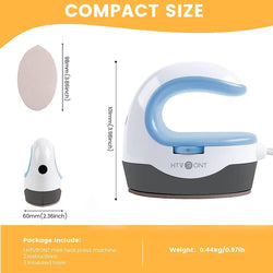 HTVRONT Mini2 Portable Iron Heat Press Machine - for T Shirts, Hats