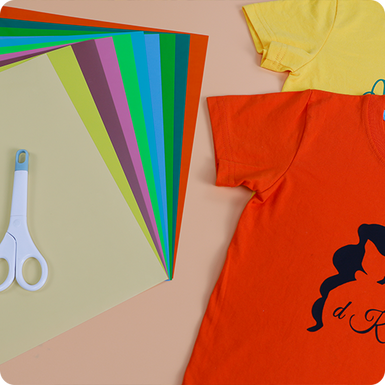 Heat Transfer Vinyl Bundle - 12"x10" 10 Pack(10 Assorted Light Colors)