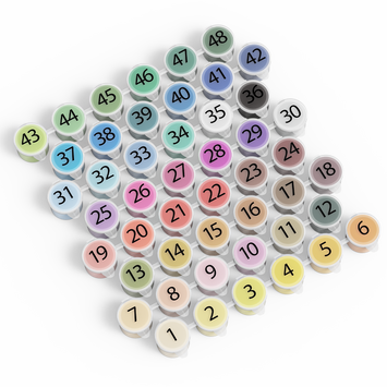 [LOKLiK iPaint]48 Colors Acrylic Paint Set (3ml each) *1