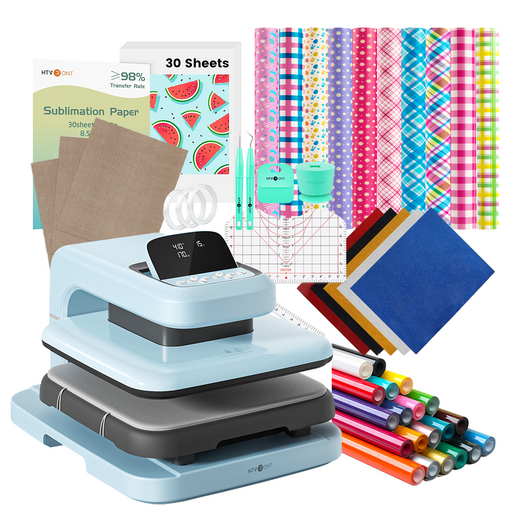 【Best Deal】HTVRONT Auto Heat Press 2+Great Value Bundle