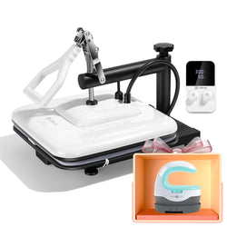 [⚡Flash Deal] Manual Heat Press Machine 15" x 15" 230V - (2 Colors) & Free Mini Heat Press