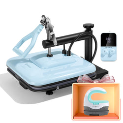 [⚡Flash Deal] Manual Heat Press Machine 15" x 15" 230V - (2 Colors) & Free Mini Heat Press