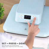 HTVRONT Auto Heat Press 15" x 15"  230V - (2 Colors)  - Standard Kit - White