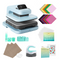 HTVRONT Auto Heat Press 2 - Smart 230V - Ultimate Premium Kit - Bubble Blue
