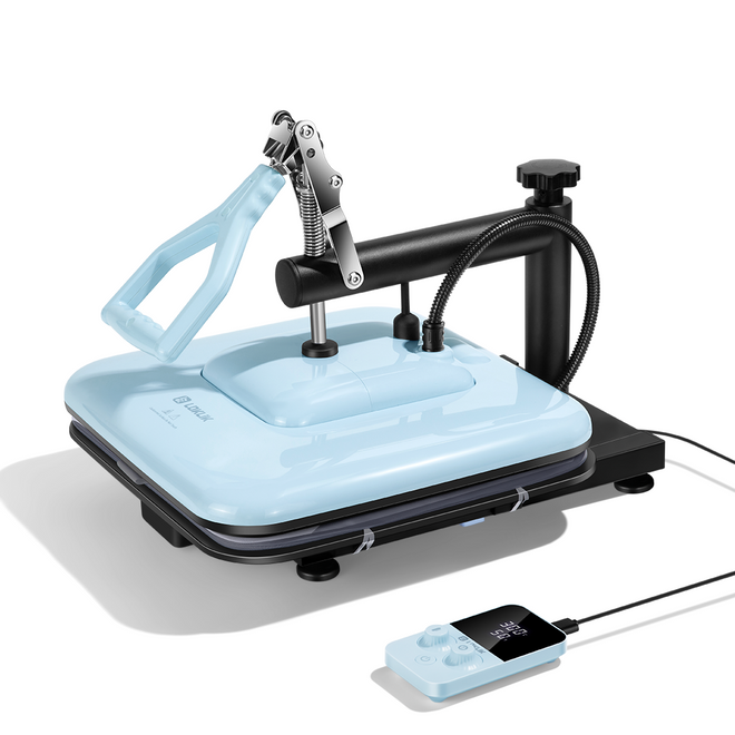 [⚡Flash Deal] Manual Heat Press Machine 15" x 15" 230V - (2 Colors) & Free Mini Heat Press
