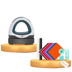 Mini Heat Press Machine + Lucky Bag (Random HTV Vinyls & Tools ≥A$60)