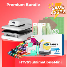 HTVRONT Auto Heat Press Machine 15" x 15"  230V - (2 Colors) & Giveaways