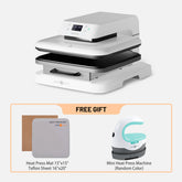 [Buy 1 Get 2]HTVRONT Auto Heat Press Machine 15" x 15" 230V & Free Mini Heat Press Machine