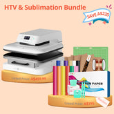 【Easter Deals】HTVRONT Auto Heat Press Machine 15" x 15"  230V - (2 Colors) & Giveaways