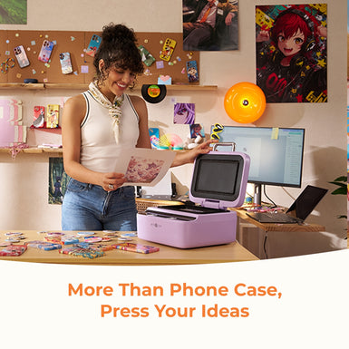 HTVRONT H17 Phone Case Heat Press, Start-up Kit - Daisy White