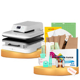 HTVRONT Auto Heat Press Machine 15" x 15"  230V - (2 Colors) & Materials Box For Free