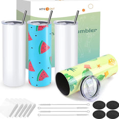 Auto Tumbler Heat Press Machine  +Super Valued Bundle(30pcs Sublimation Paper+6pack Sublimation Mugs Blank-11oz+4Pack Glass 16oz+4Pack Tumbler Blank- 20oz+Sticker Paper*20+Mirror Metallic Adhesive Roll+Gloves≥A$278)