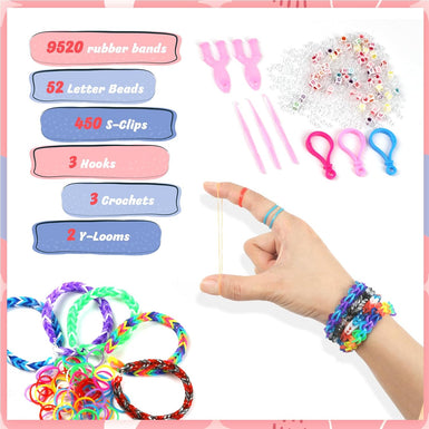 Rubber Band Bracelet Kit - 28 Colors 10000+