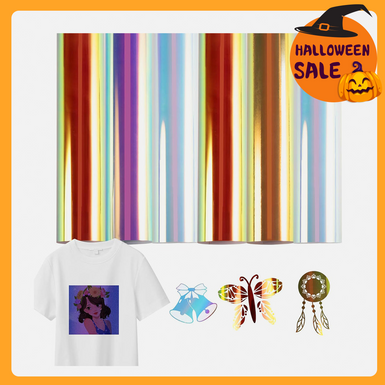 Holographic Heat Transfer Vinyl Bundle- 12×10in 6 Sheets