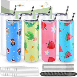 [Premium Bundle] Auto Tumbler Heat Press Machine +Super Valued Premium Box(Sublimation Paper*150 +Sublimation Tumbler/glass/mugs Blank*28+Sticker Paper*20+Tools≥A$370)