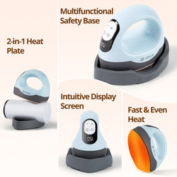 [Early-Bird Exclusive]LOKLiK Mini3 Heat Press+Starter Kit(Multicolor HTV*10+Sumblimation Paper*25+Transfer paper*10+PTFE Teflon Sheet+Heat Press Mat+Weeding Tools≥A＄68)