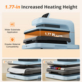 HTVRONT Auto Heat Press 2 - Smart 230V - Standard Kit - Bubble Blue