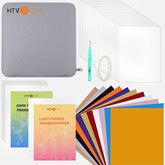 HTVRONT Auto Heat Press Machine for T Shirts 15x15 - Starter Kit - Light Blue