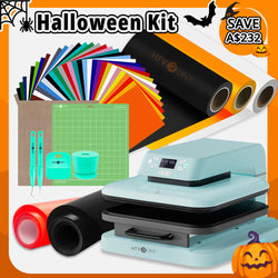 [🎃Halloween Kit] Auto Heat Press Machine 15"x15" + Heat Transfer Vinyl & Tools Bundle