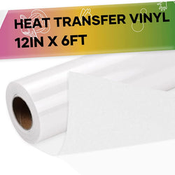 Flock HTV Heat Transfer Vinyl-12" x 6FT（2 colors）