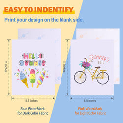 Mixed Heat Transfer Paper for Light & Dark Fabric - 8.5" X 11" 20 Pack