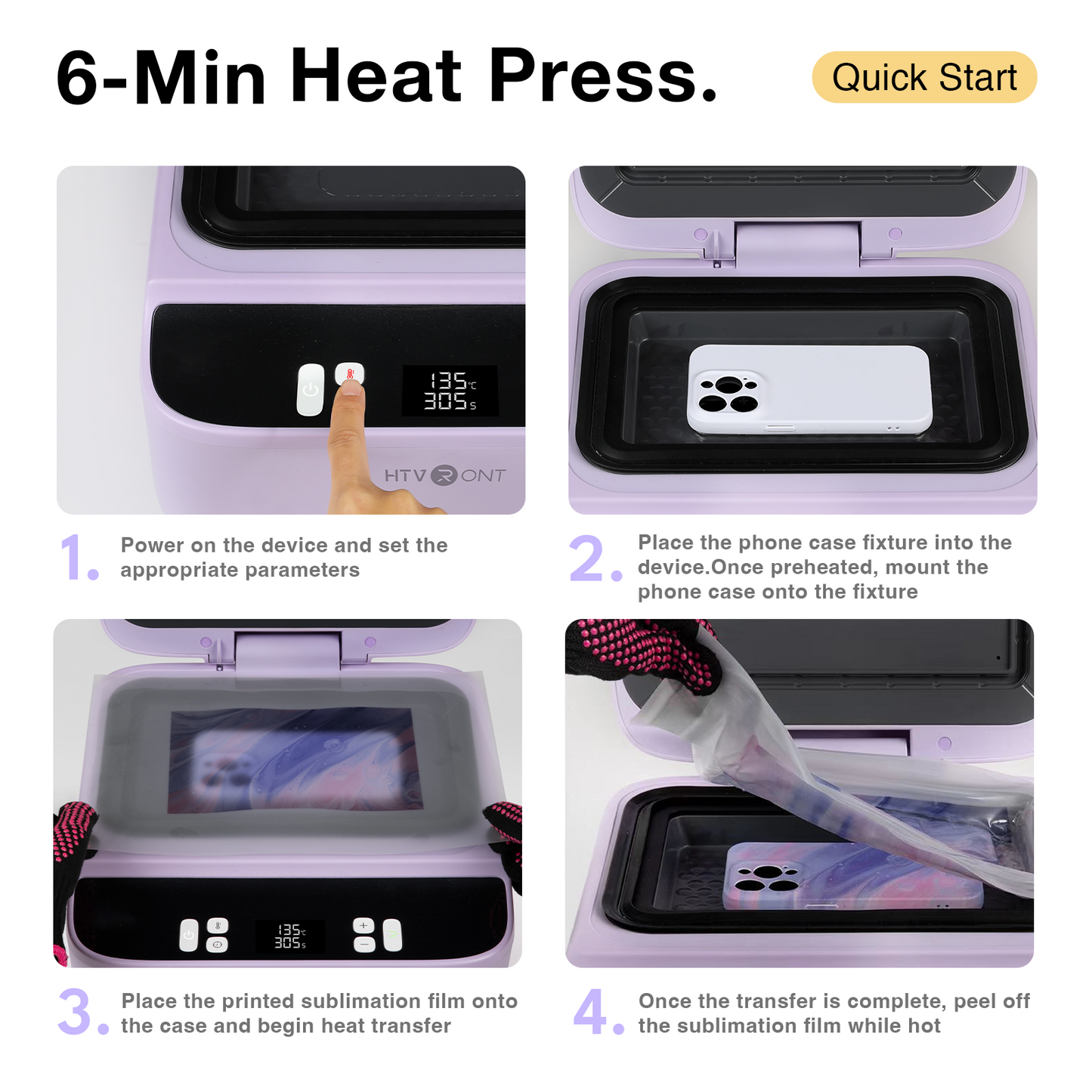 HTVRONT H17 Phone Case Heat Press