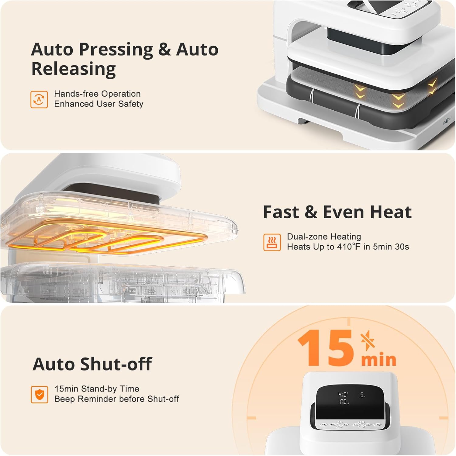 HTVRONT Auto Heat Press 2 - Smart 230V