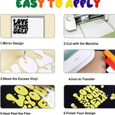 Multicolor 3D Puff Heat Transfer Vinyl - 8 Sheets Assorted Colors(12“ x 10")