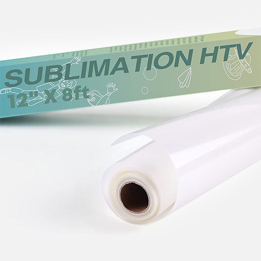Clear Sublimation HTV for Light Fabric - 12" X 8FT