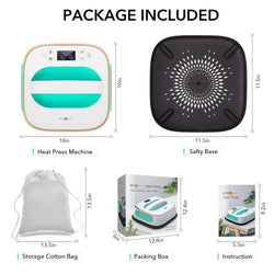 [Sublimation bundle]T shirt Heat Press Machine 10"x10" 230V+Great Value Box (Sublimation Paper*150+Sublimation HTV+PTFE Teflon Sheet+Heat tape≥A$60)