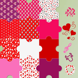 Pink HTV Heat Transfer Vinyl Bundle for Valentine's Day -13 Sheets 12×10in