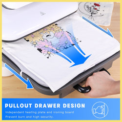 [HTV & Sublimation Bundle] Auto Heat Press Machine + Great Value Box Worth A$195