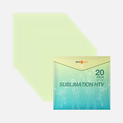 Clear HTV Vinyl for Sublimation - 20 Pack 12" X 12"