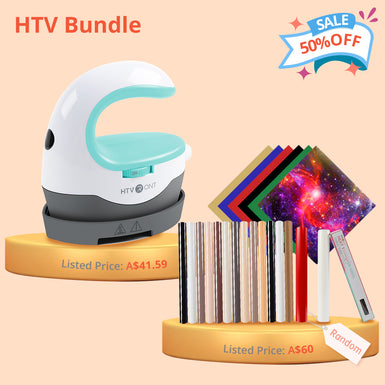 [HTV Bundle]MINI2 Heat Press Machine+Surprise Box(≥20rolls& sheets HTV vinyl≥A＄60)