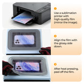 A4 Sublimation Film Bundle - 5 Pcs/20 Pcs/60 Pcs, For H17 Phone Case Heat Press