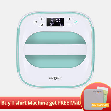 [BF Sale]HTVRONT T shirt Heat Press Machine 10" x 10" 230V,Easy use,Iron Press for Sublimation and HTV Vinyl [Buy T shirt Machine get Free Heat Press Mat]-Heat Press Mat(11.5”x11.5")