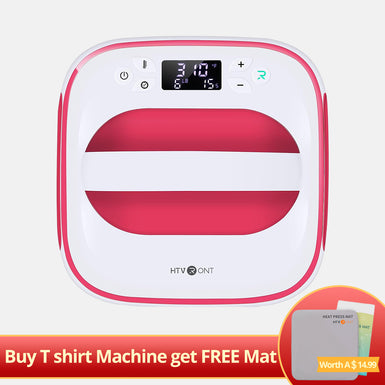 [Exclusive Sale]HTVRONT T shirt Heat Press Machine 10" x 10" 230V,Easy use,Iron Press for Sublimation and HTV Vinyl [Buy T shirt Machine get Free Heat Press Mat]-Heat Press Mat(11.5”x11.5")