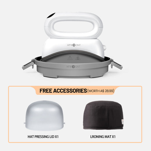 [Machine bundle]HTVRONT Hat Heat Press Machine+T shirt Heat Press Machine-10*10