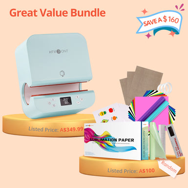 [Lucky Bag]Auto Tumbler Heat Press Machine & Great Value Box (Sublimation Paper*150+Sublimation HTV+Waterproof Sticker Paper*20+Adhesive Vinyl+Transfer Tape+ Tools≥A$100)