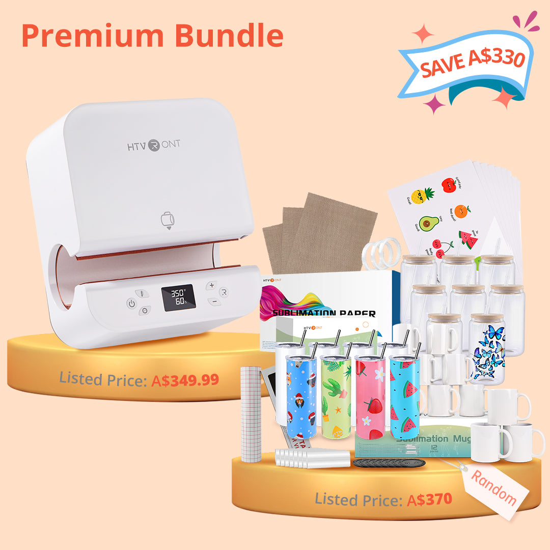 HTVRONT Auto Tumbler Heat Press With Free LuckyBox- Sublimation Tumbler Heat Press,for Tumbler,Mug,Glass,Cup&Bottle 10-30oz